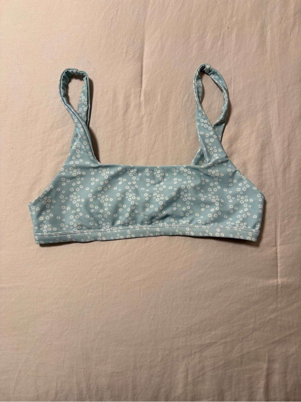 Benoa Swim Light Blue Floral Bikini Top